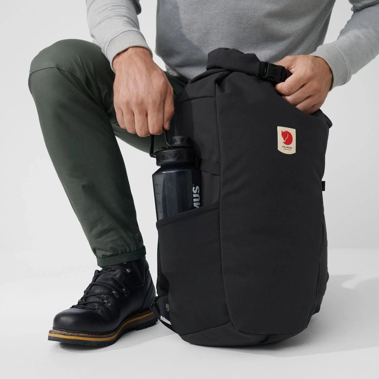 Fjällräven Ulvö Rolltop 30 - Black - Find Your Feet Australia Hobart Launceston Tasmania