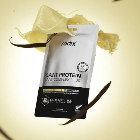 Radix Nutrition Plant Protein DIAAS Complex 1.30 - Vanilla - Single Serve - Find Your Feet Australia Hobart Launceston Tasmania