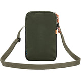 Green crossbody bag with a strap on a white background - Fjällräven Vardag Pocket Small - Deep Forest