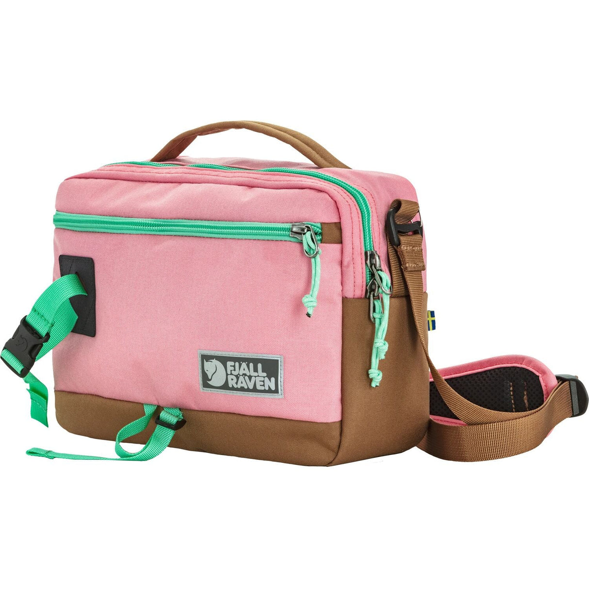  - Fjällräven Vardag Shoulder Bag 6 - Poppy Pink/Khaki Dust