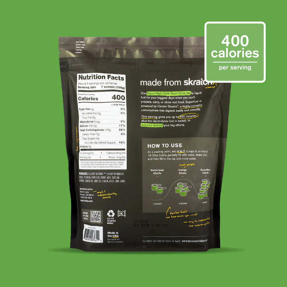 Skratch Labs Super High-Carb Sport Drink Mix - 840g Skratch Labs