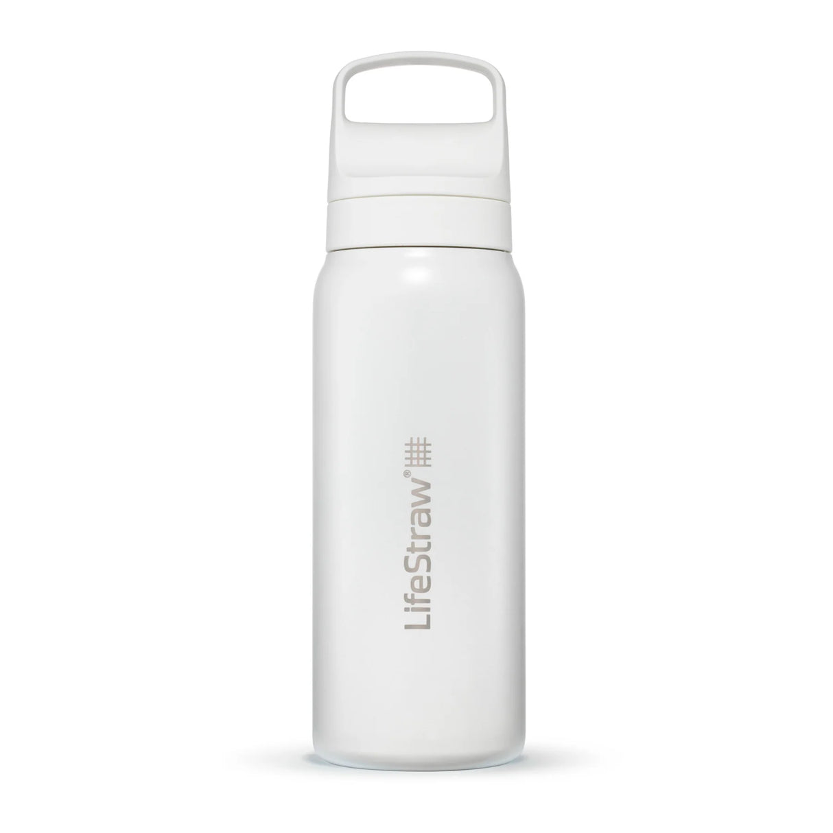 LifeStraw Go 2.0 Stainless Steel Water Filter Bottle 700ml - White