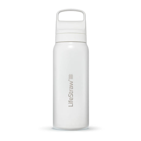 LifeStraw Go 2.0 Stainless Steel Water Filter Bottle 700ml - White