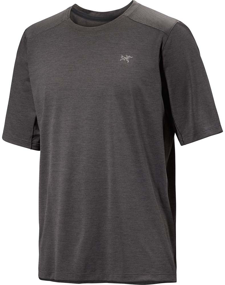 Arc'teryx Cormac Crew Neck Shirt SS (Men's) - Black Heather - Find Your Feet Australia Hobart Launceston Tasmania