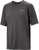 Arc'teryx Cormac Crew Neck Shirt SS (Men's) - Black Heather - Find Your Feet Australia Hobart Launceston Tasmania