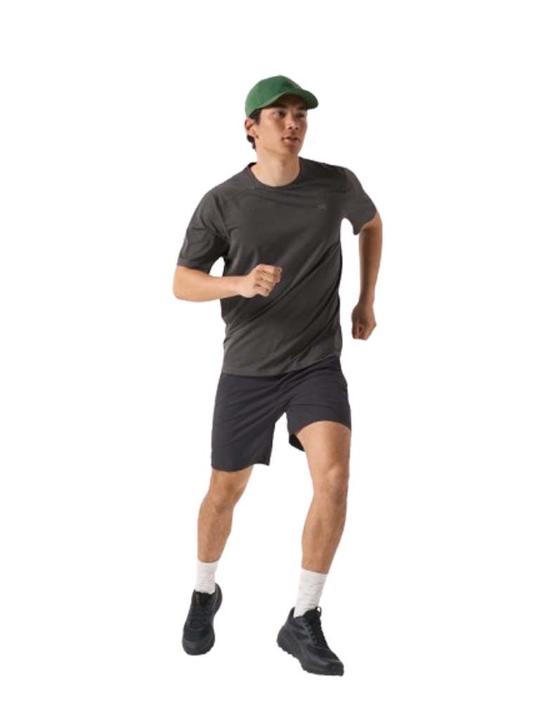 Arc'teryx Cormac Crew Neck Shirt SS (Men's) - Black Heather - Find Your Feet Australia Hobart Launceston Tasmania