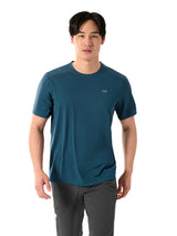 Arc'teryx Cormac Crew Neck Shirt Short Sleeve (Men's) - Nightscape Heather - Blue - Navy