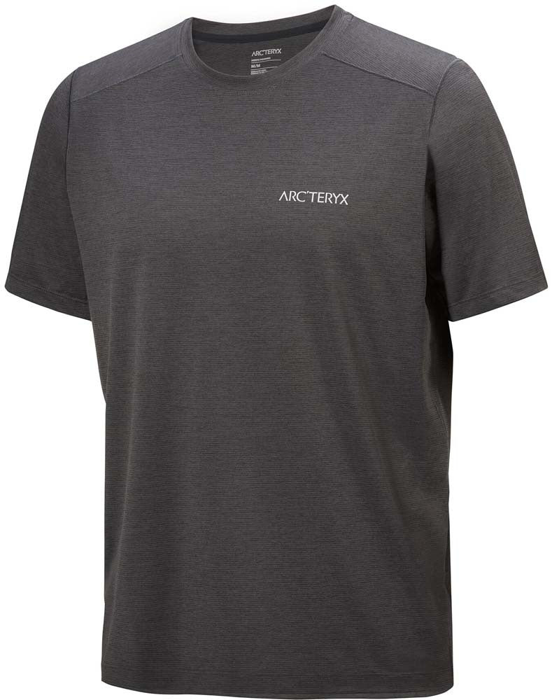 Arcteryx Cormac Arc'Bird Logo Shirt SS (Men's) - Black Heather - Find Your Feet Australia Hobart Launceston Tasmania