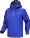A royal blue Arc'teryx hooded rain jacket with a full front zipper, zippered hand pockets, and the brand's logo on the left chest, shown against a plain white background. - Arc'teryx Beta SL GORE-TEX Jacket (Men's) - Vitality II