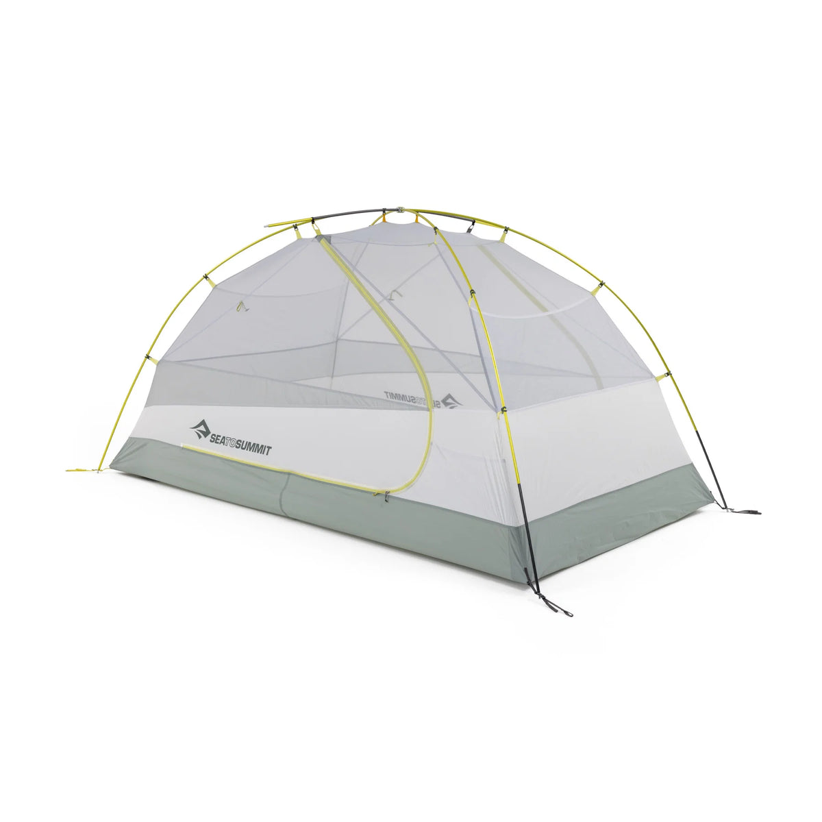 Gray and green tent with Sea to Summit logo on a white background - Sea to Summit Sentinel Tent