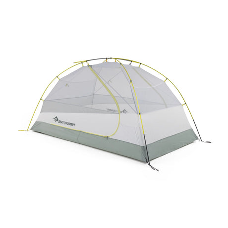 Gray and green tent with Sea to Summit logo on a white background - Sea to Summit Sentinel Tent