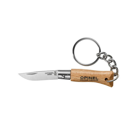 Opinel Keychain No°02 Stainless Steel Pocket Knife - Beech - Find Your Feet Australia Hobart Launceston Tasmania