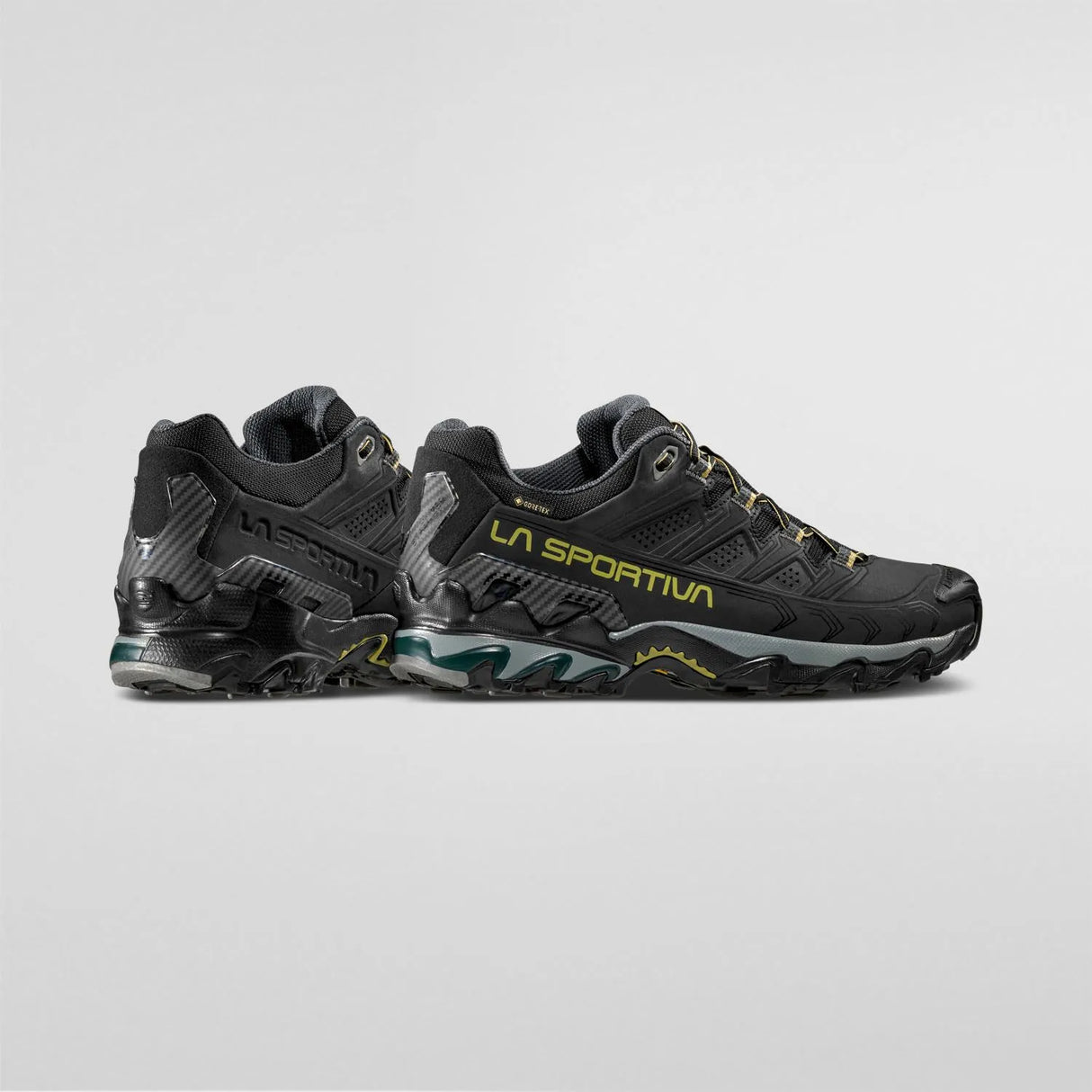 La Sportiva Ultra Raptor II Leather Wide GTX Shoes (Men's) - Black/Cedar