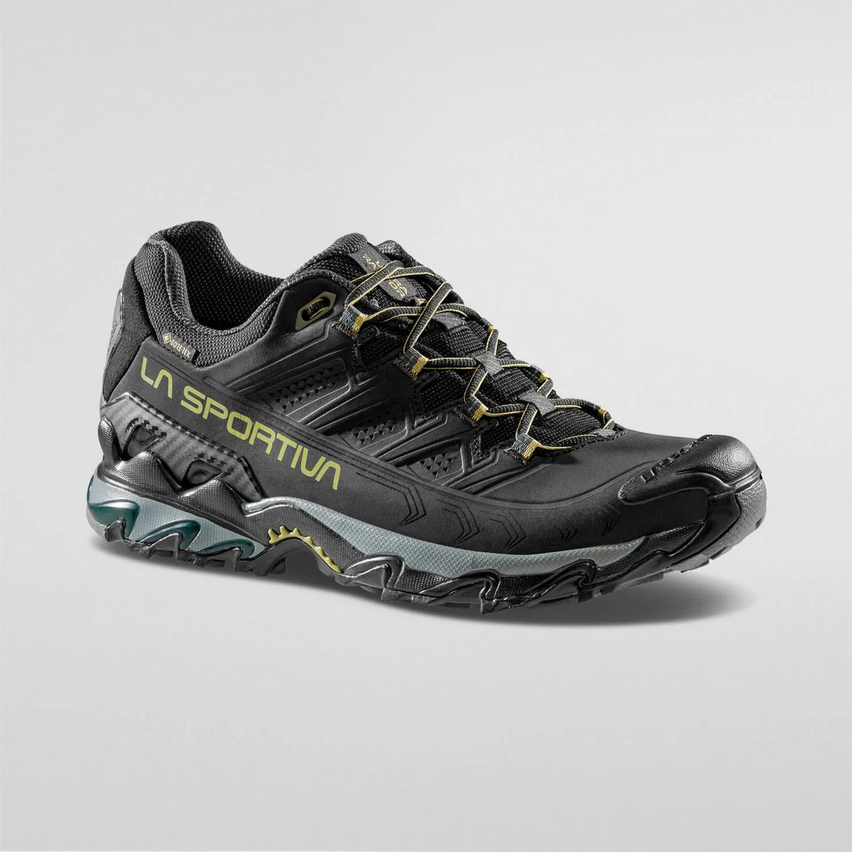 La Sportiva Ultra Raptor II Leather Wide GTX Shoes (Men's) - Black/Cedar