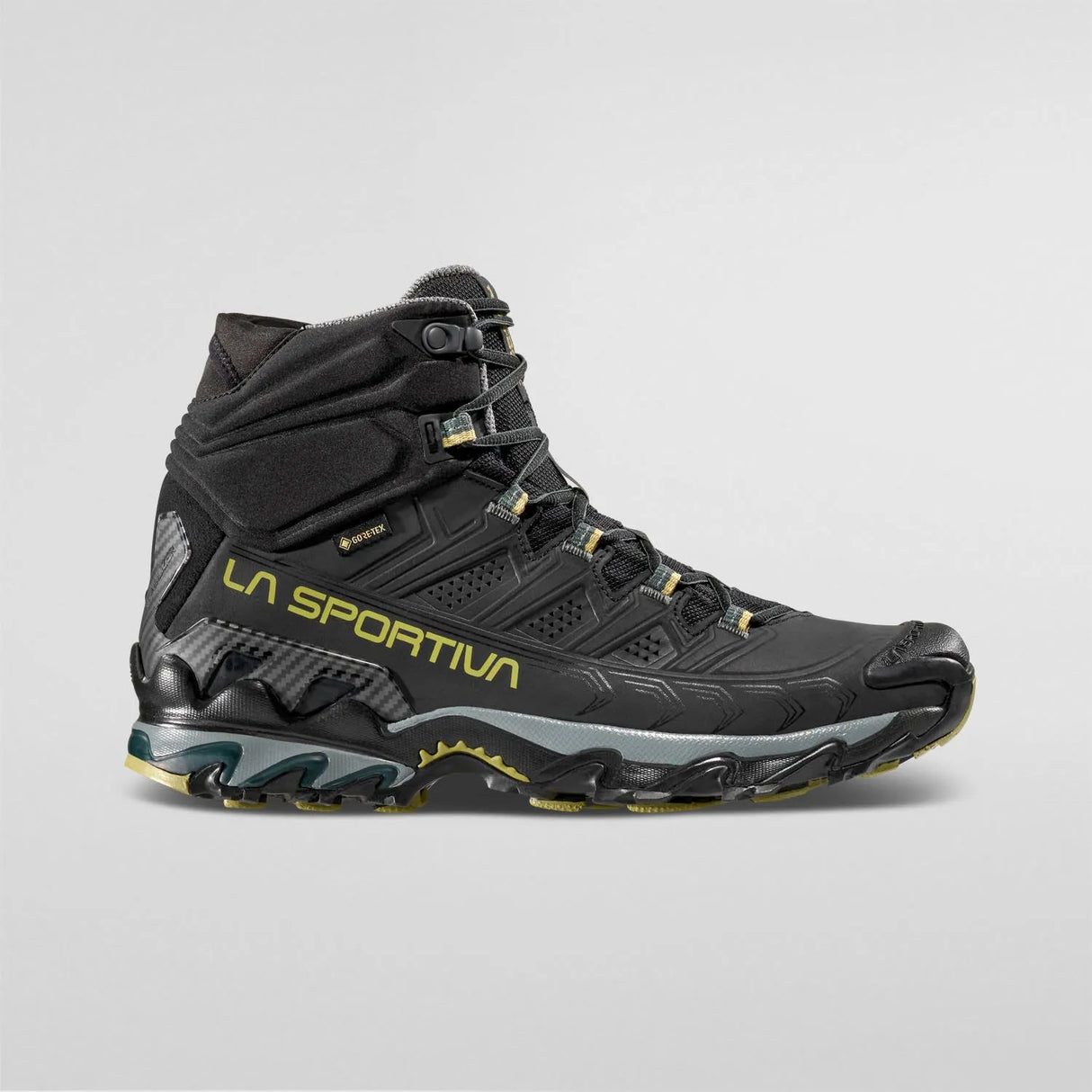 La Sportiva Ultra Raptor II Mid Leather Wide GTX Boots (Men's) - Black/Cedar