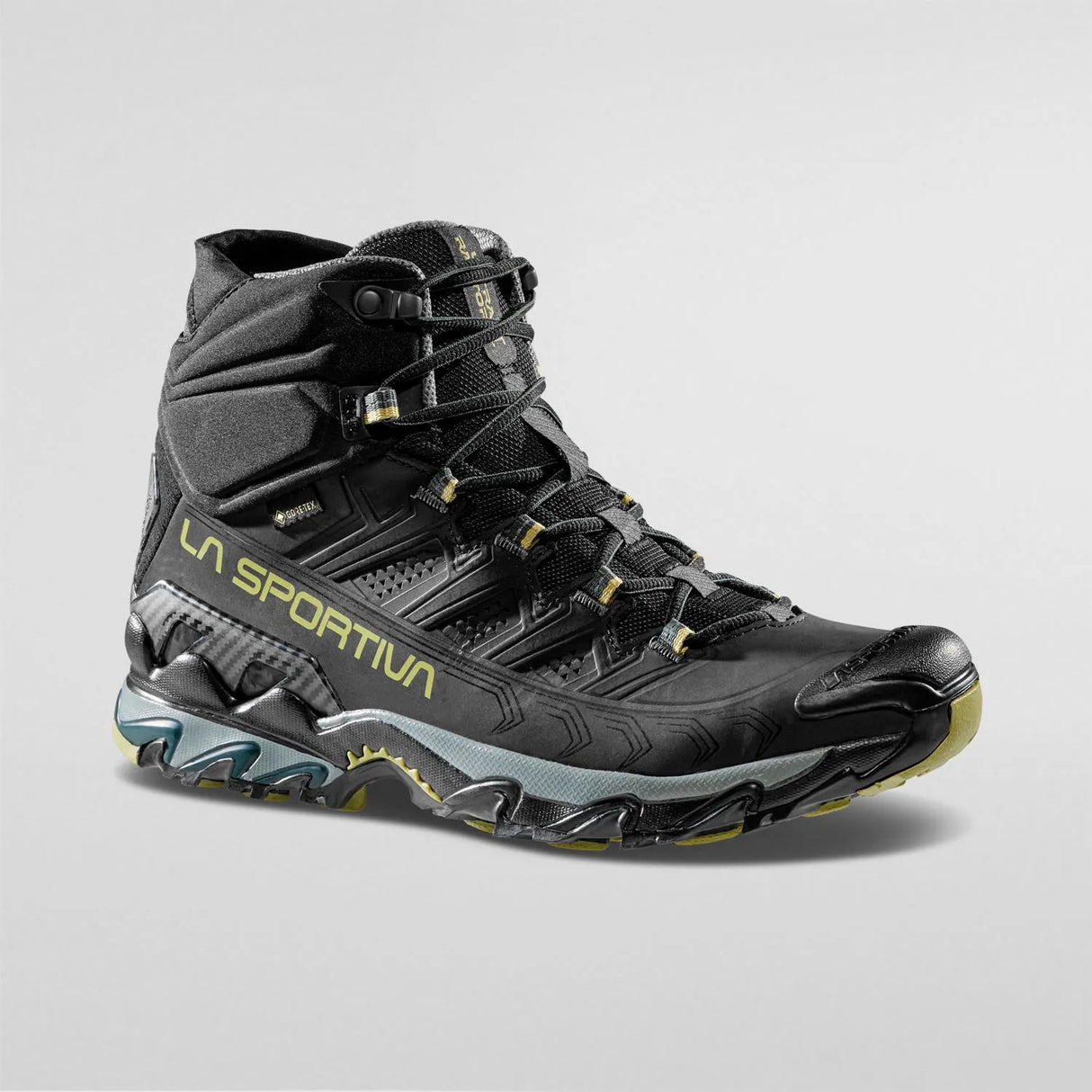 La Sportiva Ultra Raptor II Mid Leather Wide GTX Boots (Men's) - Black/Cedar