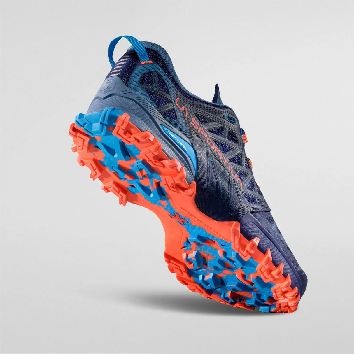 La Sportiva Bushido III Shoes (Men's) - Deep Sea/Cherry Tomato