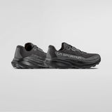 Pair of La Sportiva running shoes on a light gray background - La Sportiva Prodigio 2 GORE-TEX Shoes (Women's) - Black/Reflective