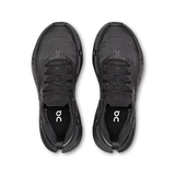 A pair of black On running shoes shown from a top-down view on a clean white background. - On Cloudsoma Shoes (Women's) - Black/black