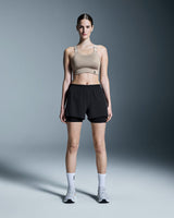 On 3" Performance 2/1 Shorts (Women's) - Black - Find Your Feet Australia Hobart Launceston Tasmania
