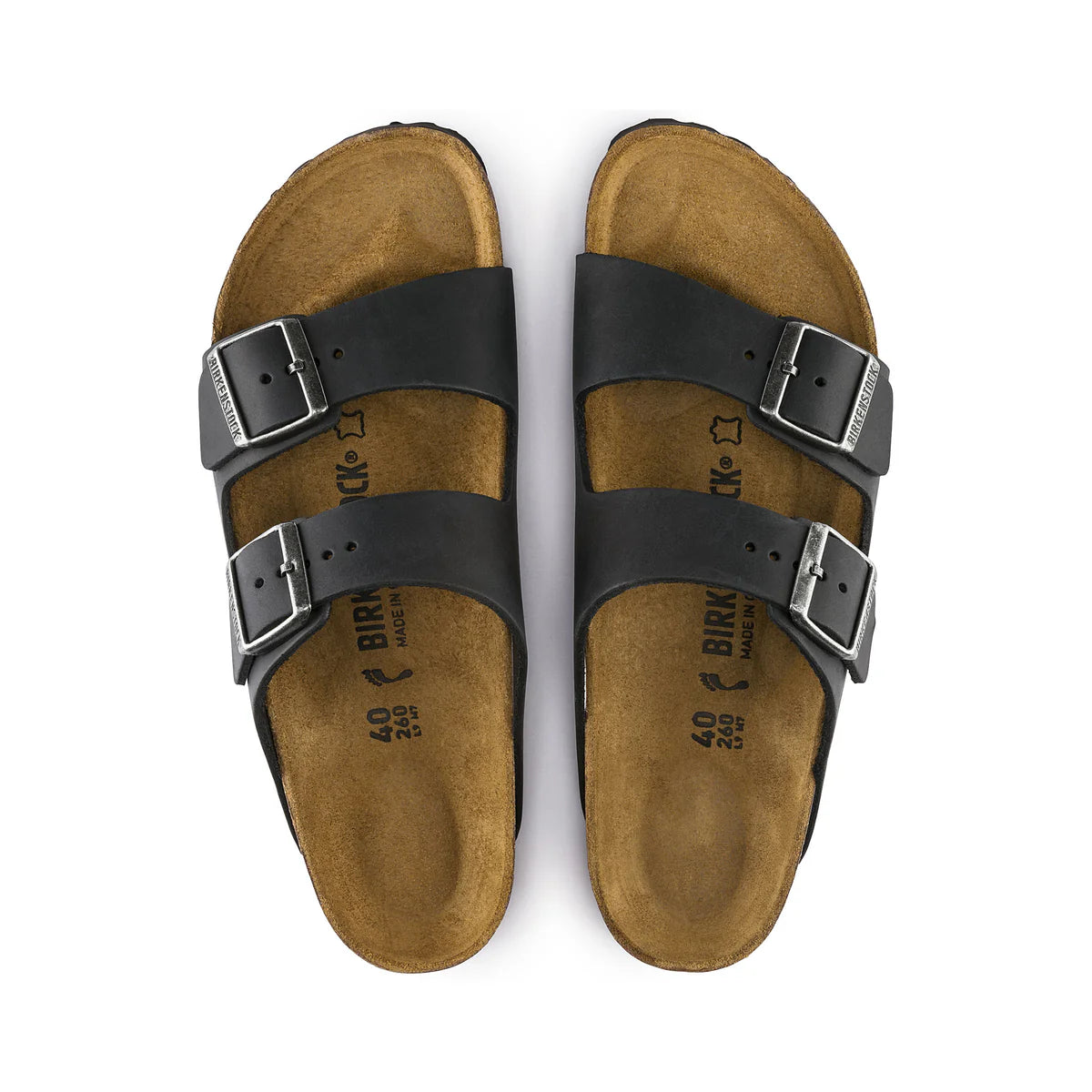 Birkenstock Arizona Oiled Leather Regular (Unisex) - Black