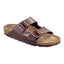 Birkenstock Arizona SFB Birko-Flor Regular (Unisex)- Dark Brown