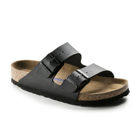 Birkenstock Arizona SFB Birko-Flor - Regular (Unisex) - Black - Find Your Feet Australia Hobart Launceston Tasmania