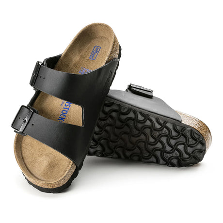 Birkenstock Arizona SFB Birko-Flor - Regular (Unisex) - Black - Find Your Feet Australia Hobart Launceston Tasmania