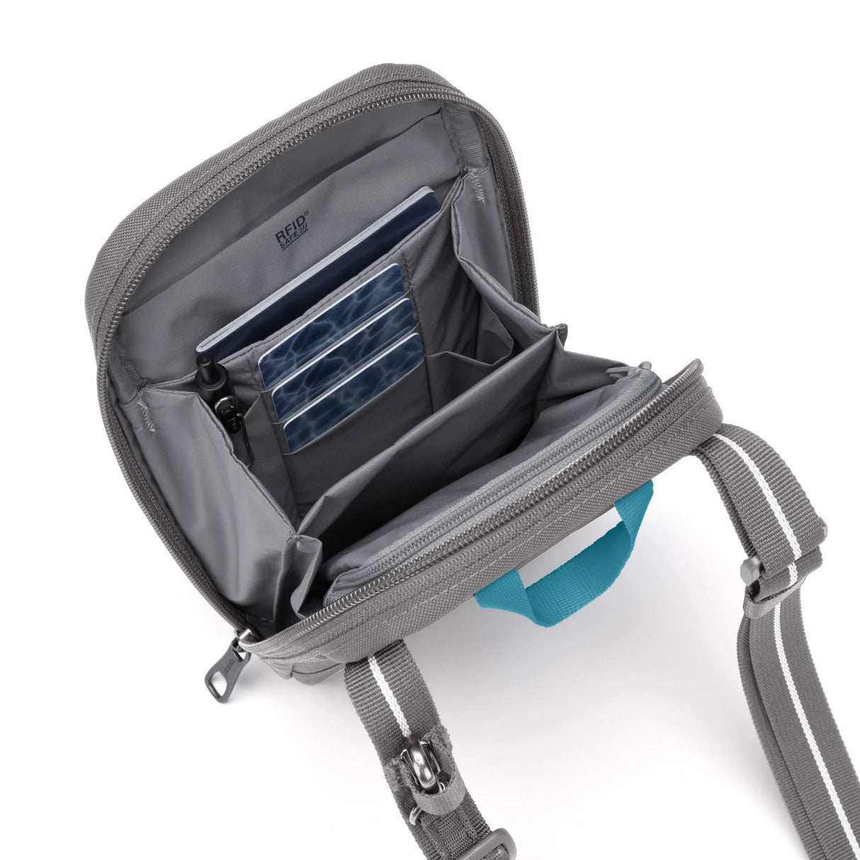 Pacsafe RFID Tech Crossbody - Stone - Grey