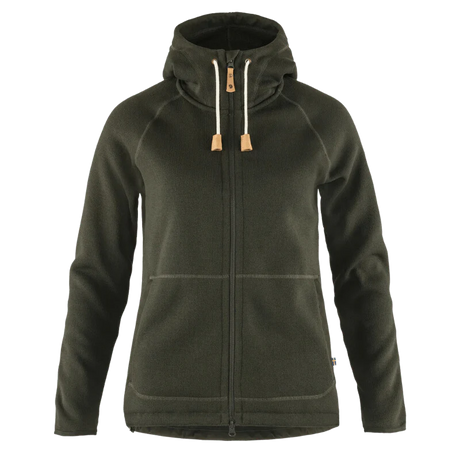 Fjälläven Övik Fleece Hoodie (Women's) - Deep Forest - Find Your Feet Australia Hobart Launceston Tasmania