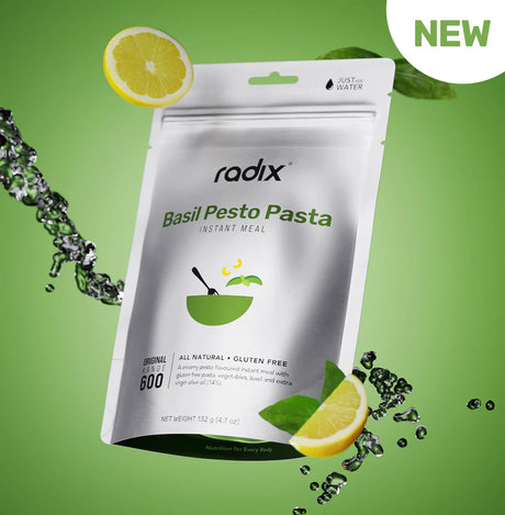 Radix Nutrition Main Meals v9 Plant Based - Original Range 600 - Basil Pesto Pasta - Find Your Feet Australia Hobart Launceston Tasmania