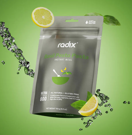 Radix Nutrition Main Meals v9 Plant Based - Ultra Range 800 - Basil Pesto  Pasta - Find Your Feet Australia Hobart Launceston Tasmania