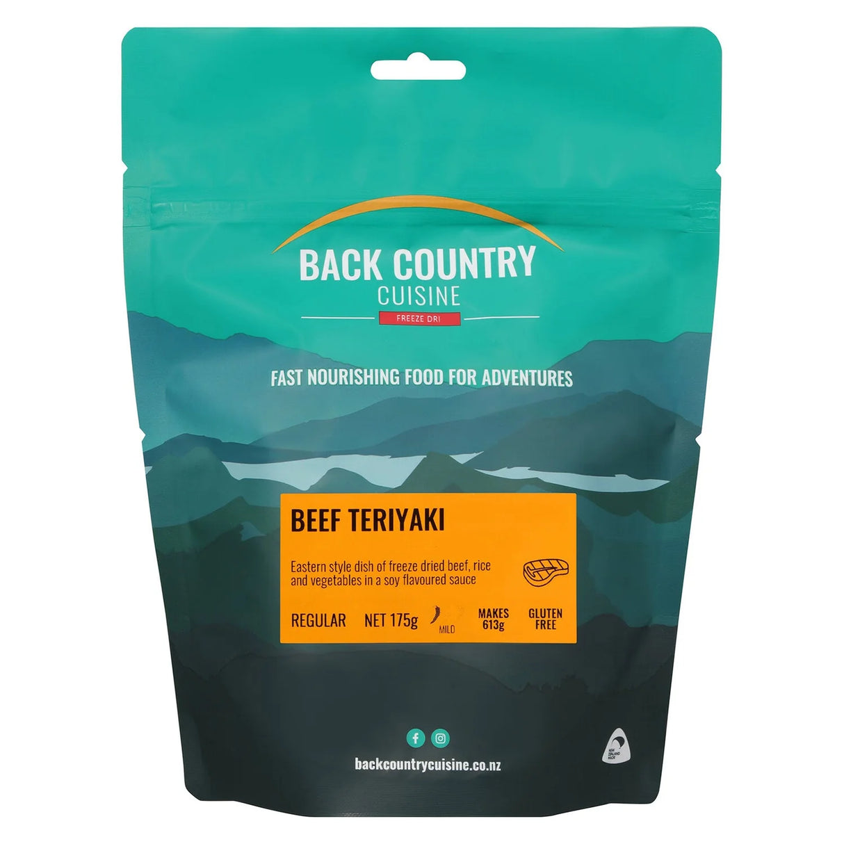 Back Country Cuisine Meals - Regular - Beef Teriyaki - Find Your Feet Australia Hobart Launceston Tasmania