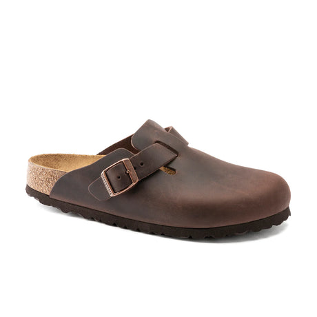 Birkenstock Boston Oiled Leather - Regular (Unisex) - Habana - Find Your Feet Australia Hobart Launceston Tasmania