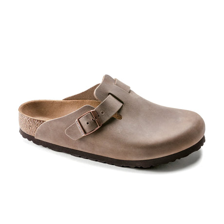 Birkenstock Boston Oiled Leather - Regular (Unisex) - Tabacco Brown - Find Your Feet Australia Hobart Launceston Tasmania