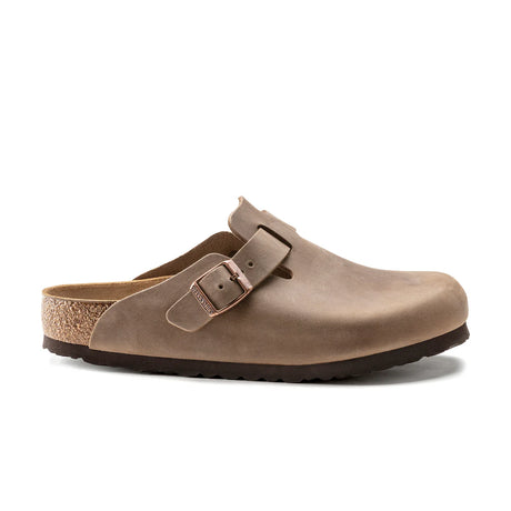 Birkenstock Boston Oiled Leather Sandal Regular (Unisex) - Tabacco Brown