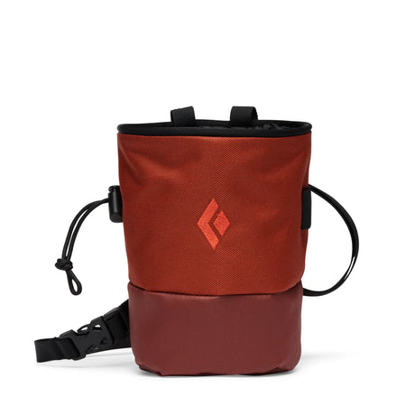 Black Diamond Mojo Zip Chalk Bag - Burnt Sienna - Red - Brown