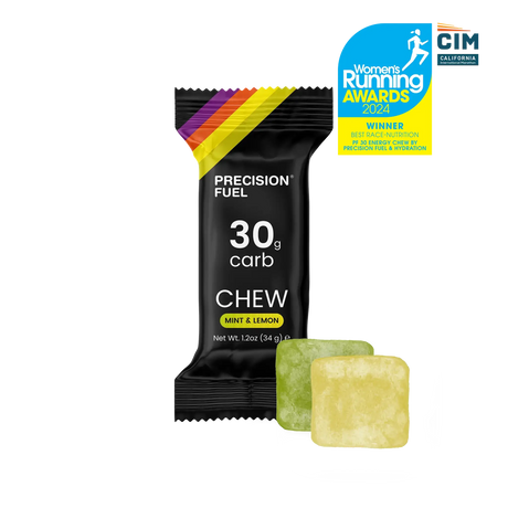 Precision Fuel & Hydration PF 30 Chew - Single - Mint & Lemon - Find Your Feet Australia Hobart Launceston Tasmania