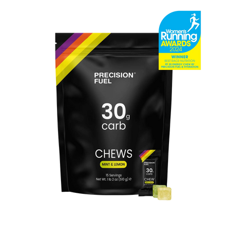 Precision Fuel & Hydration PF 30 Chew - Bag of 15 - Mint & Lemon - Find Your Feet Australia Hobart Launceston Tasmania