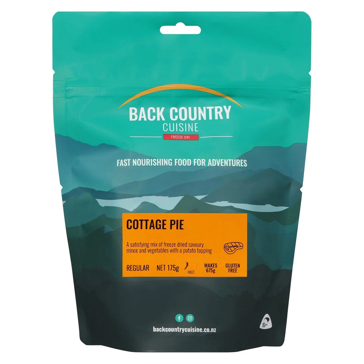 Back Country Cuisine Meals - Regular - Cottage Pie - Find Your Feet Australia Hobart Launceston Tasmania