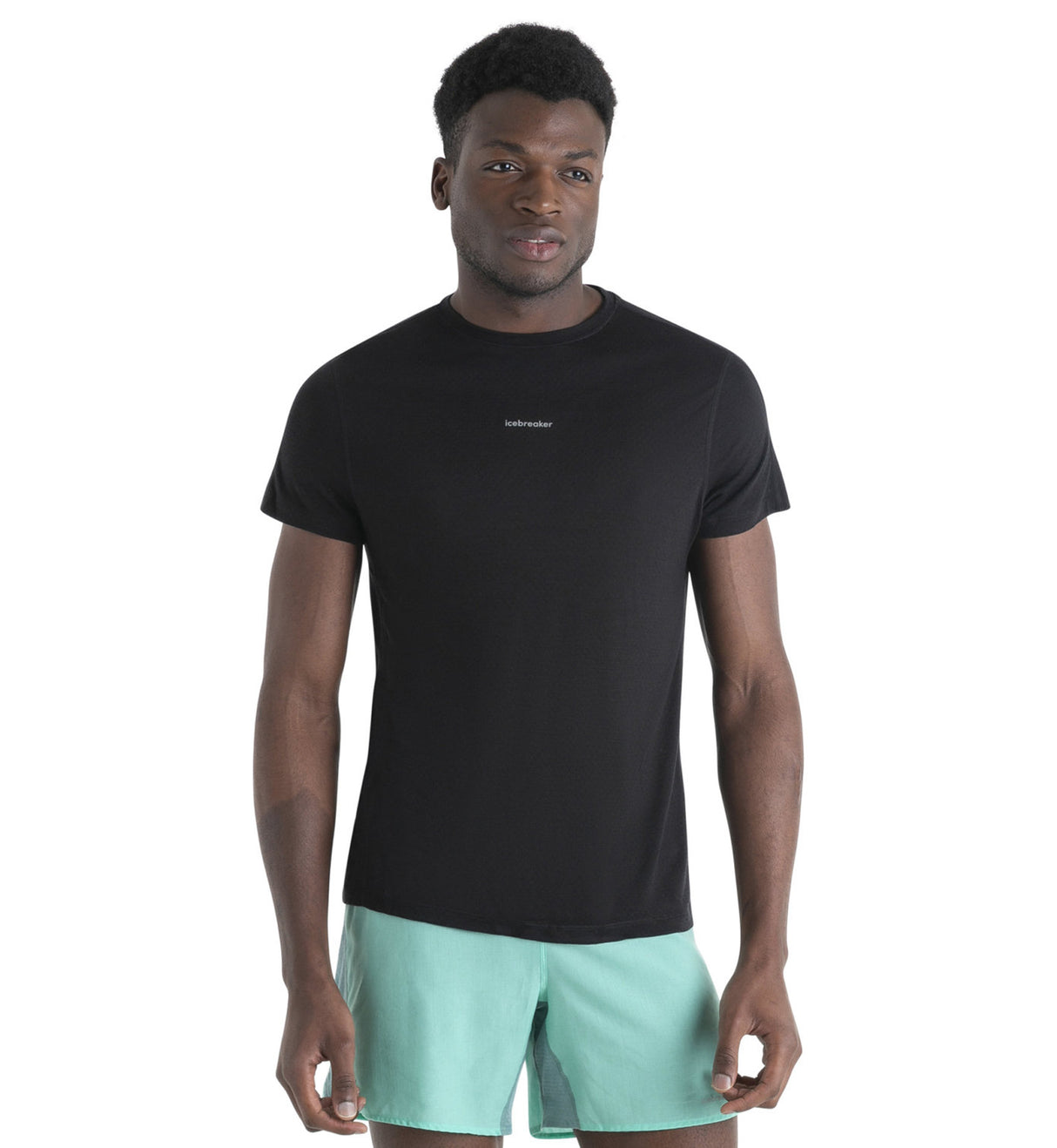 Icebreaker Merino Blend 125 Cool-Lite™ Speed Short Sleeve T-Shirt (Men's) - Black - Find Your Feet Australia Hobart Launceston Tasmania