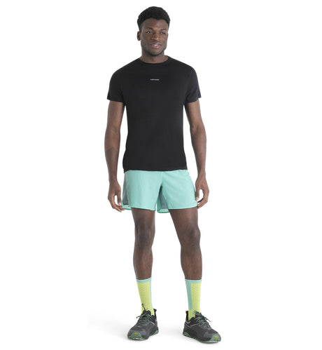 Icebreaker Merino Blend 125 Cool-Lite™ Speed Short Sleeve T-Shirt (Men's) - Black - Find Your Feet Australia Hobart Launceston Tasmania