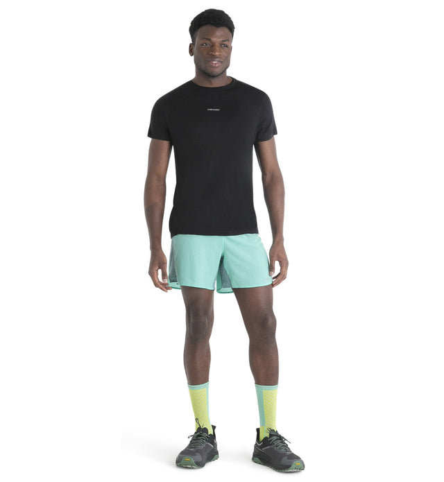 Icebreaker Merino Blend 125 Cool-Lite™ Speed Short Sleeve T-Shirt (Men's) - Black - Find Your Feet Australia Hobart Launceston Tasmania