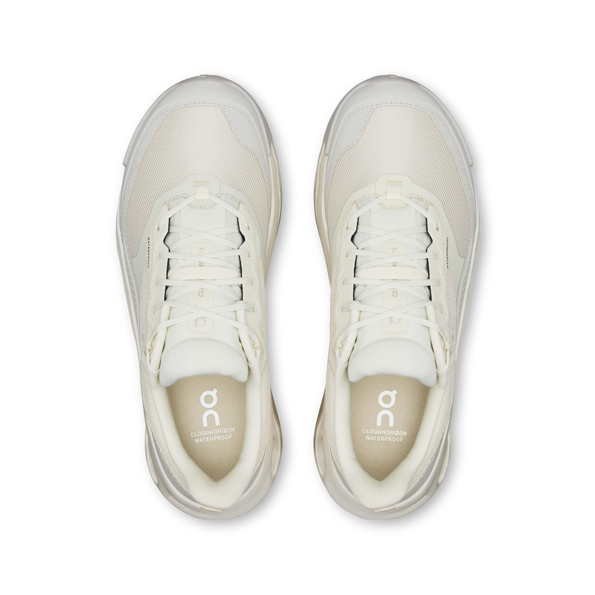 On Cloudhorizon 2 Waterproof Shoe (Women's) - Ghost/Ivory - White - Grey - Beige - Cream