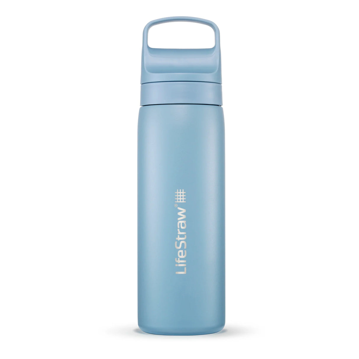 LifeStraw Go 2.0 Stainless Steel Water Filter Bottle 500ml - Icelandic Blue