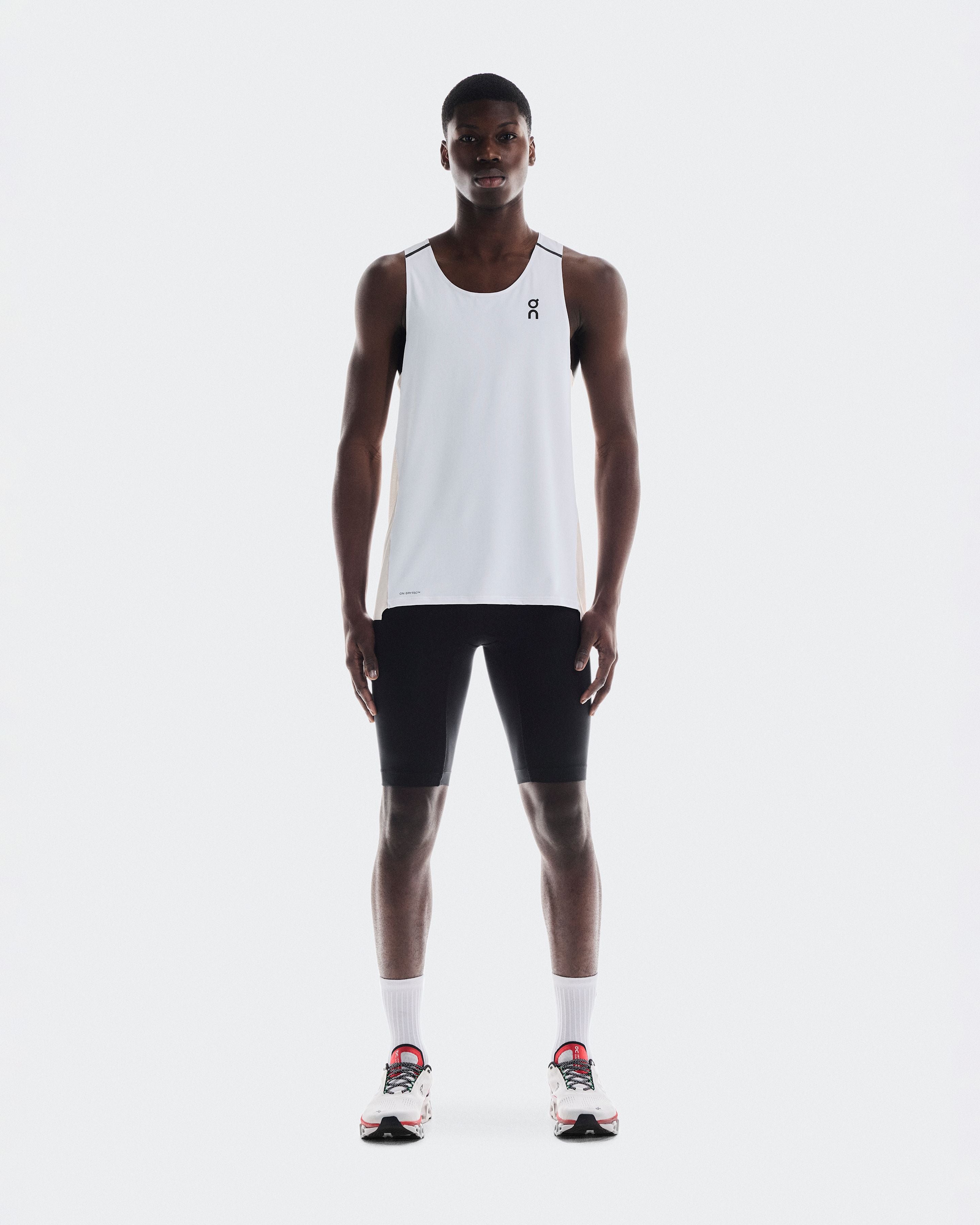 On Performance Tank (Men's) - White/Silver - Find Your Feet Australia Hobart Launceston Tasmania