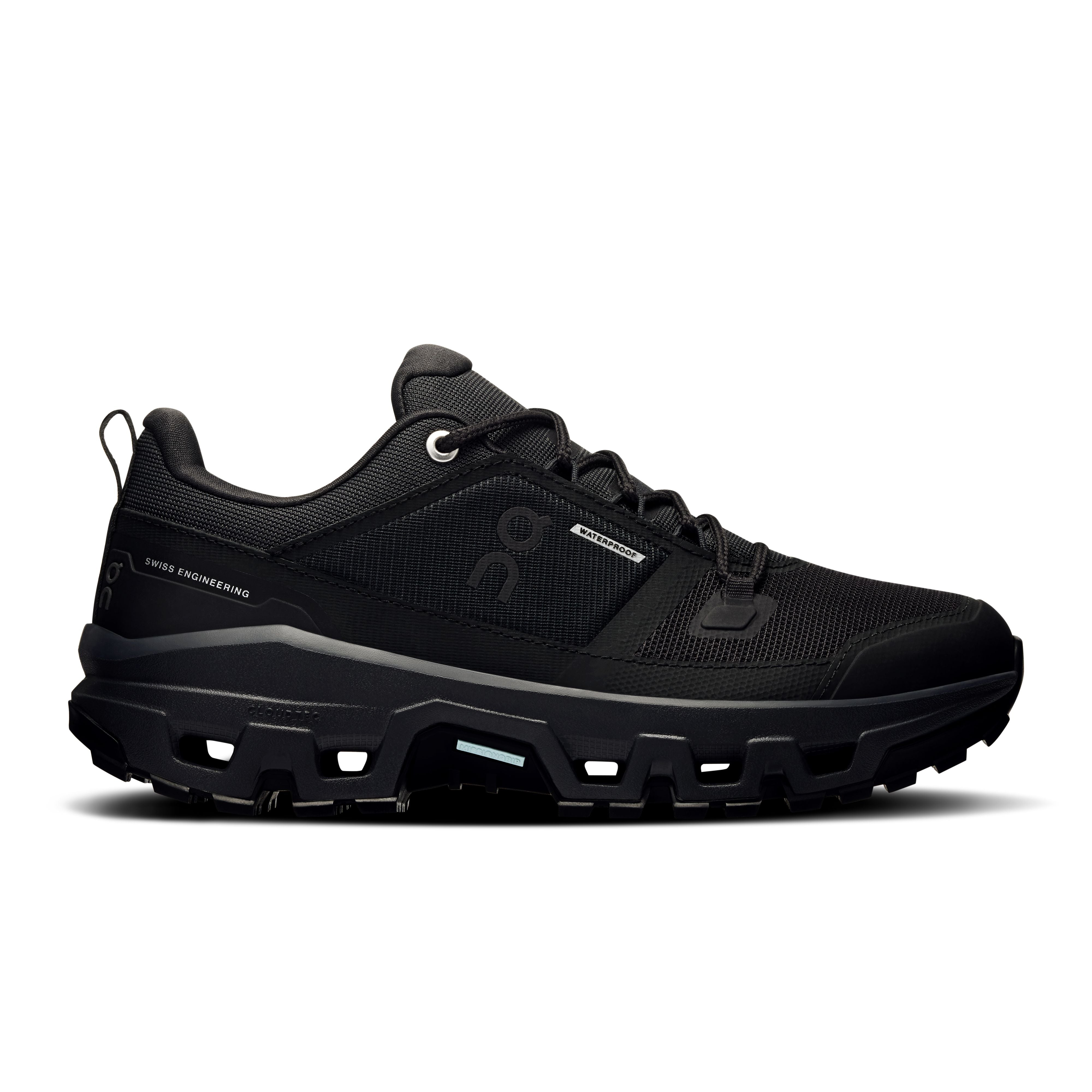 On Cloudrock Low Waterproof (Women's) - Black/Black - Find Your Feet Australia Hobart Launceston Tasmania