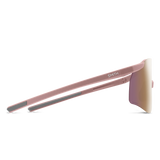 Pink sunglasses with a 'Smith' logo on a white background - Smith Defy Sunglasses - Matte Chalk Rose | ChromaPop Rose Gold Mirror
