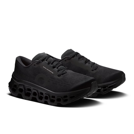 On Cloudmonster 3 Shoes (Women's) - Black/Black