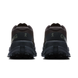Black running shoes with 'On' branding on a white background - Black/Black